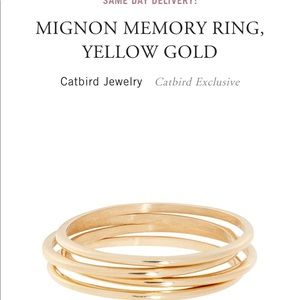 Catbird mignon memory ring